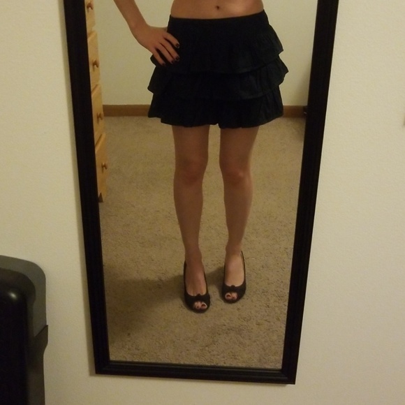 Aeropostale Dresses & Skirts - Ruffled blue skirt, barely worn! Bundle and Save!